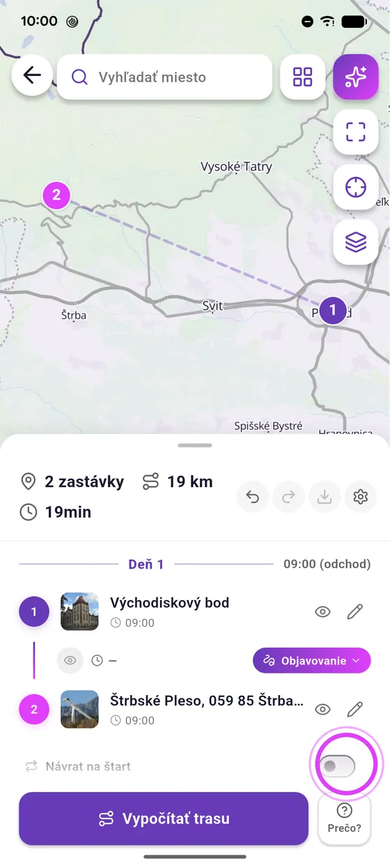 Návrat na štart