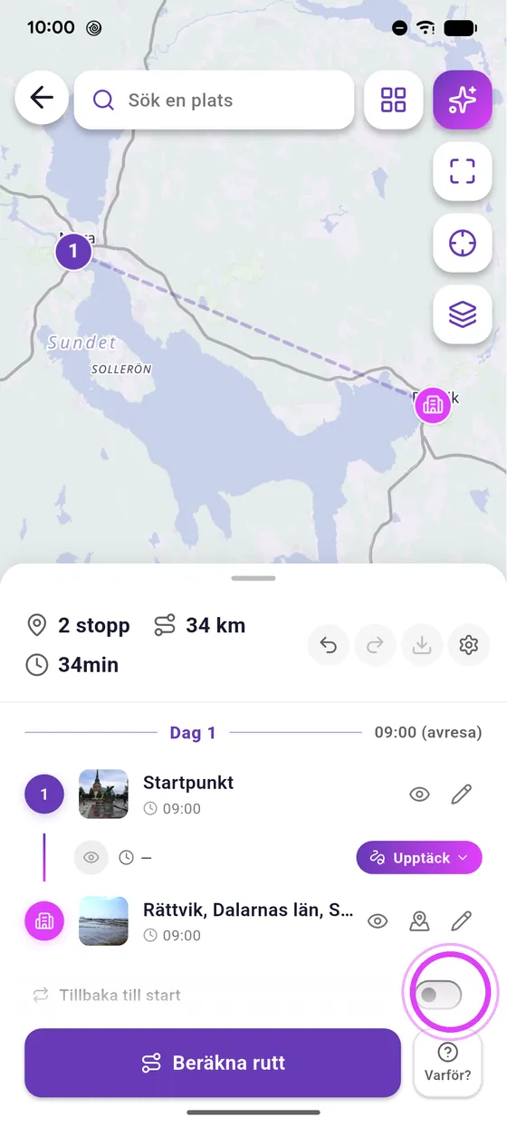 Tillbaka till start