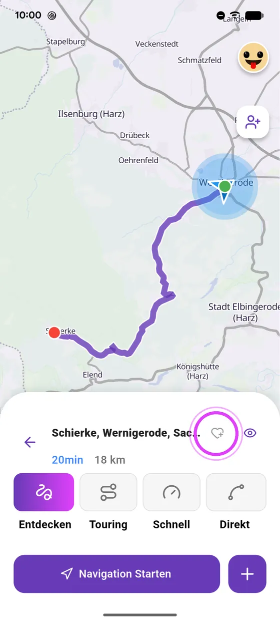 Tippe aufs Herz