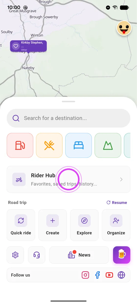 In Rider Hub
