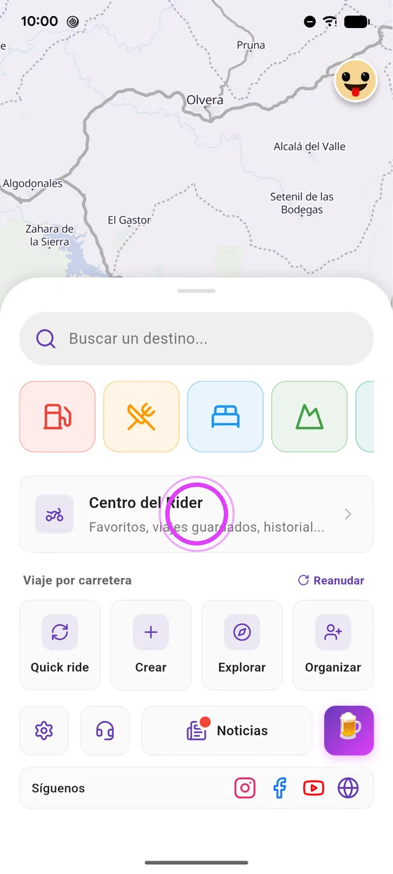 En el Centro del Rider