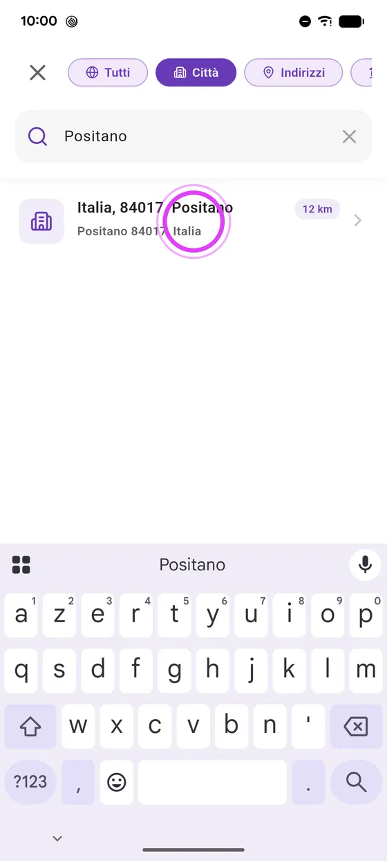 Cerca il luogo