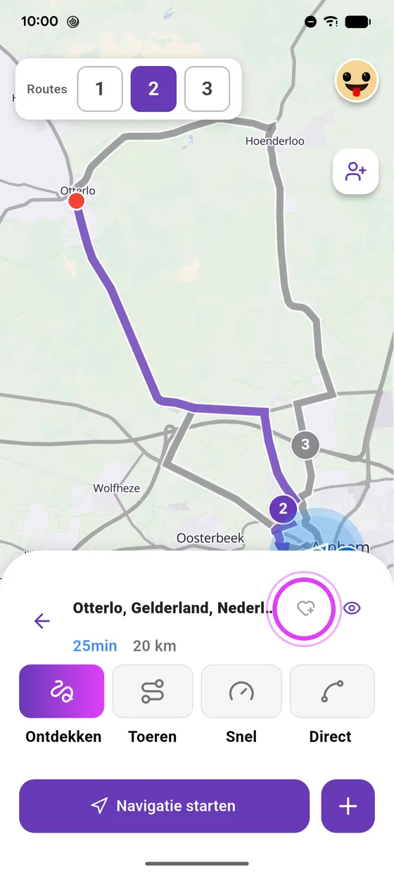 Tik op het hartje