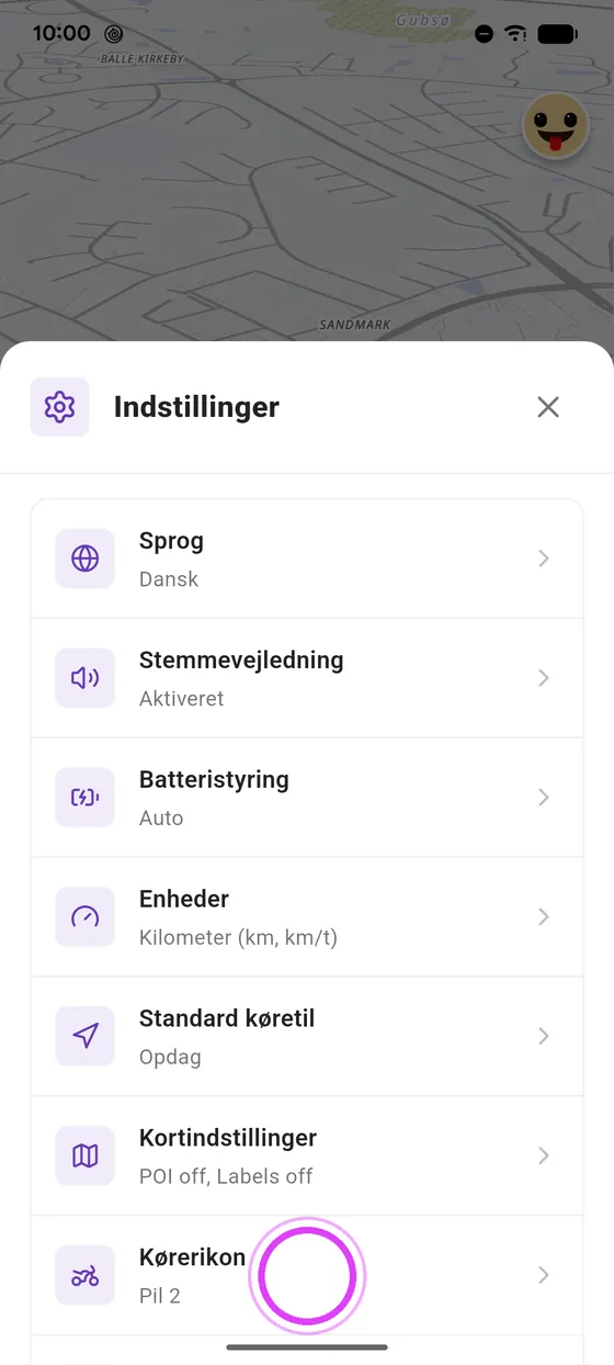 Åbn kørerikonet