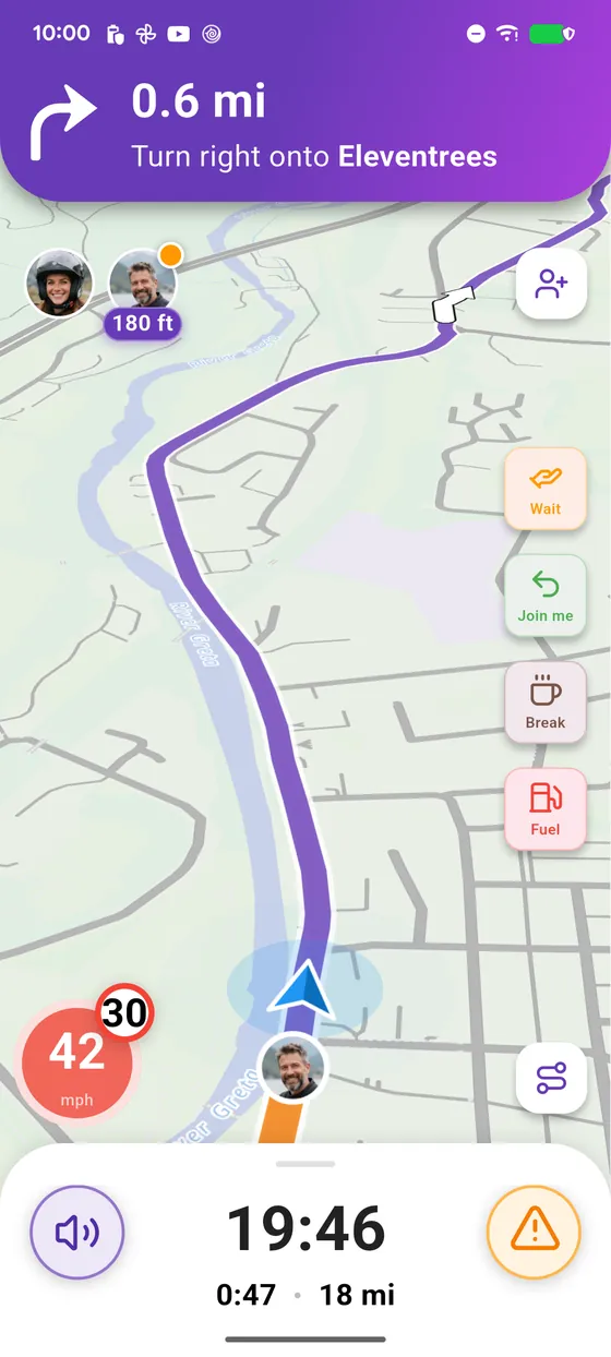 On the road together