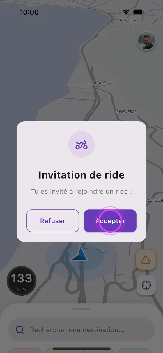 Il accepte