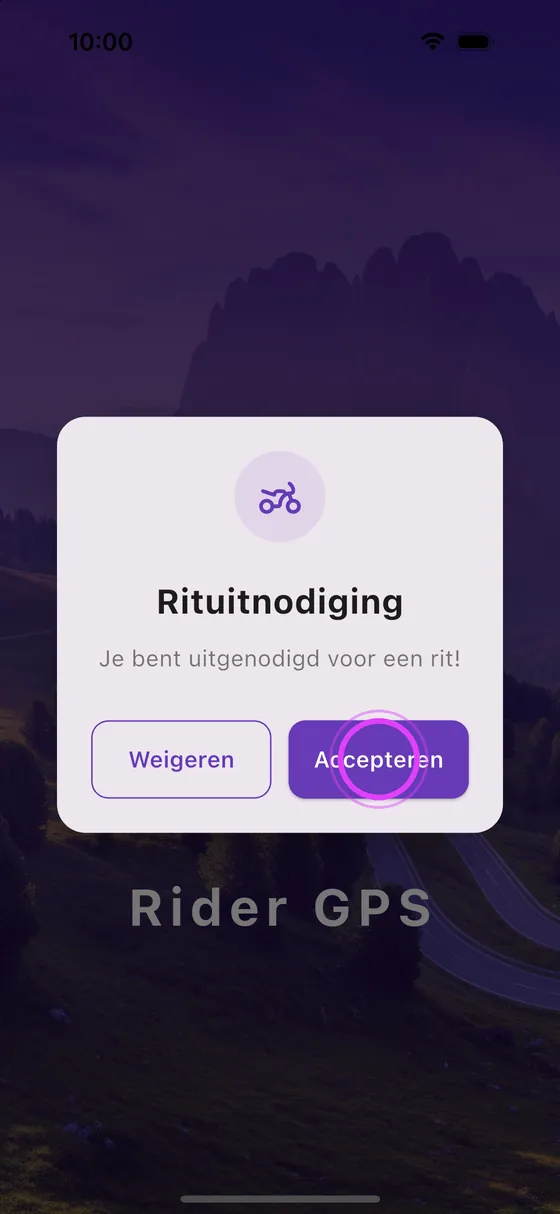 Hij accepteert