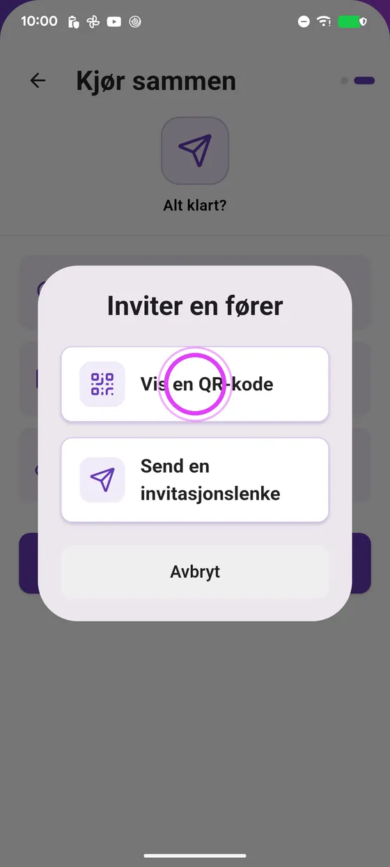 Inviter vennen din