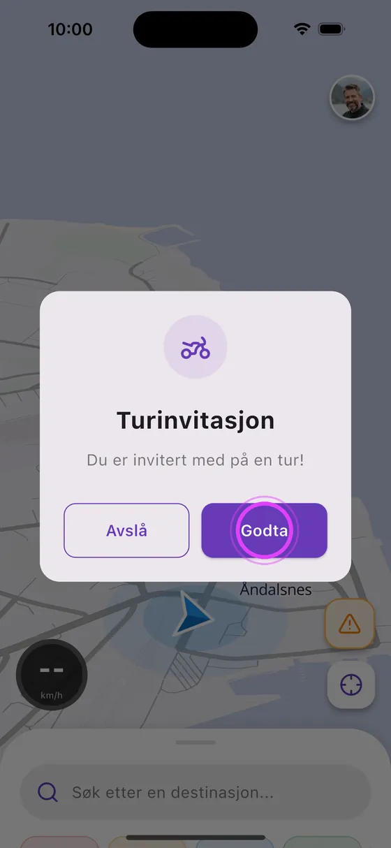 Vennen godtar