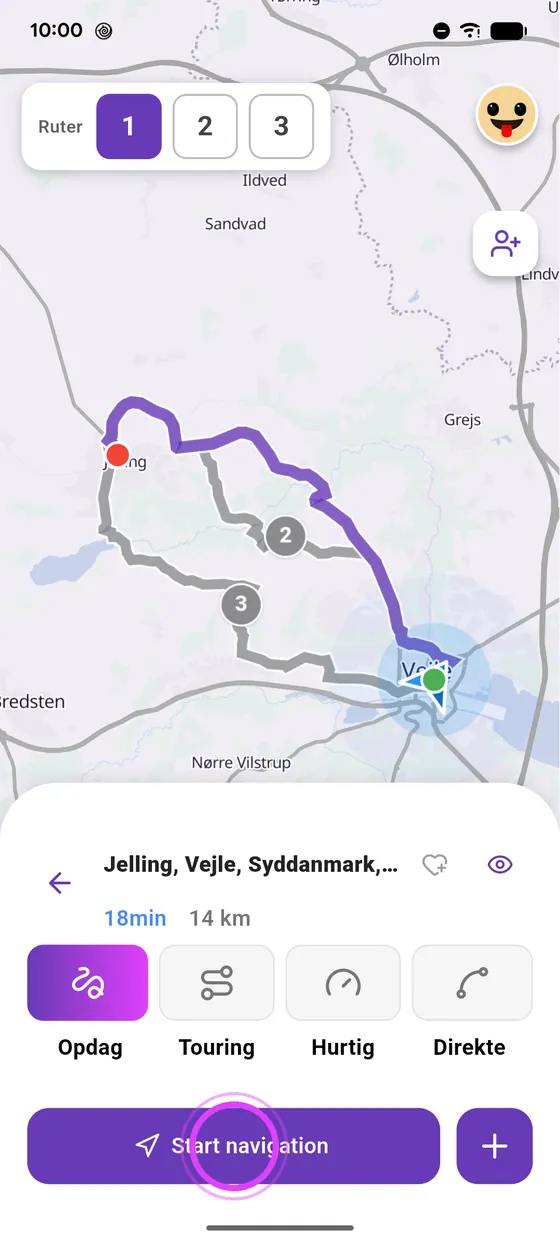 Start navigationen