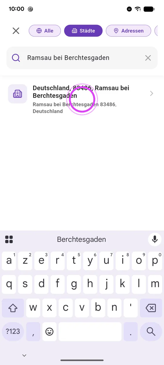 Ziel wählen