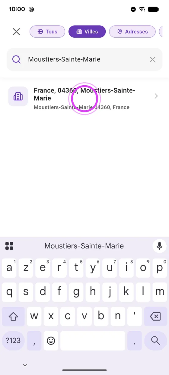 Choisis ta destination