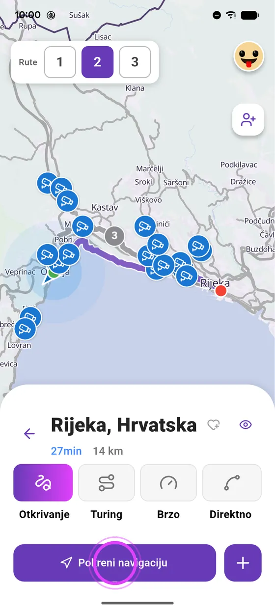 Pokreni navigaciju