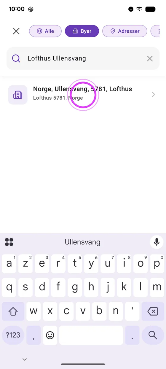 Velg målet