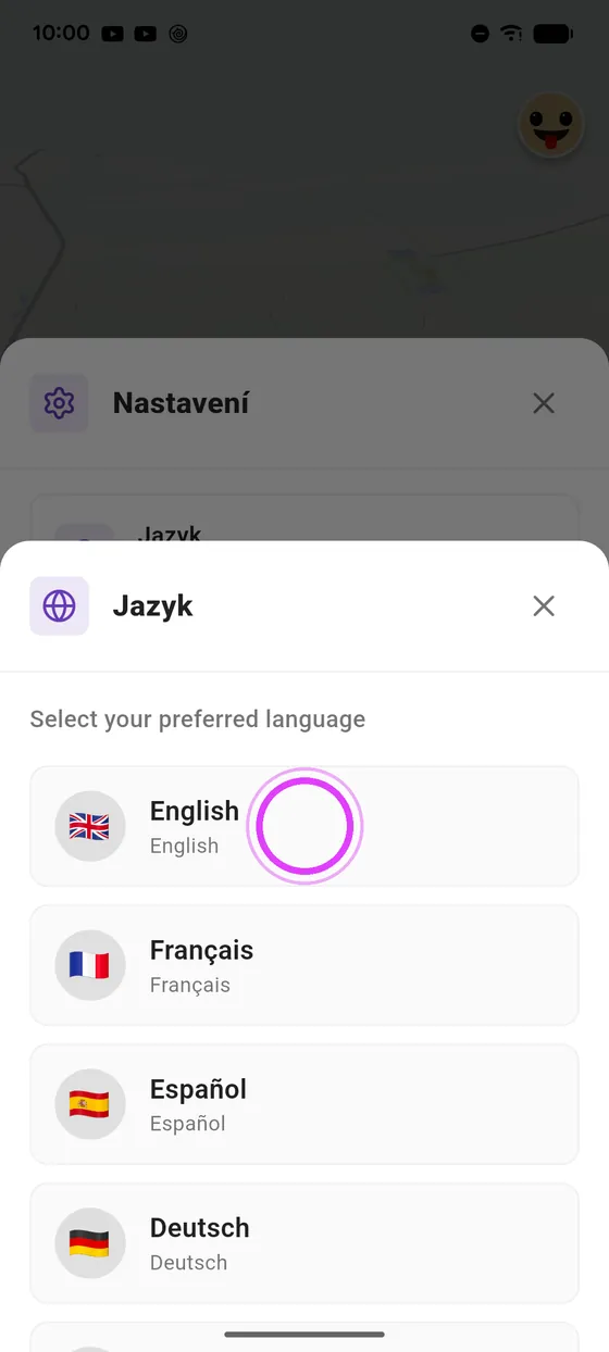 Vyber jazyk