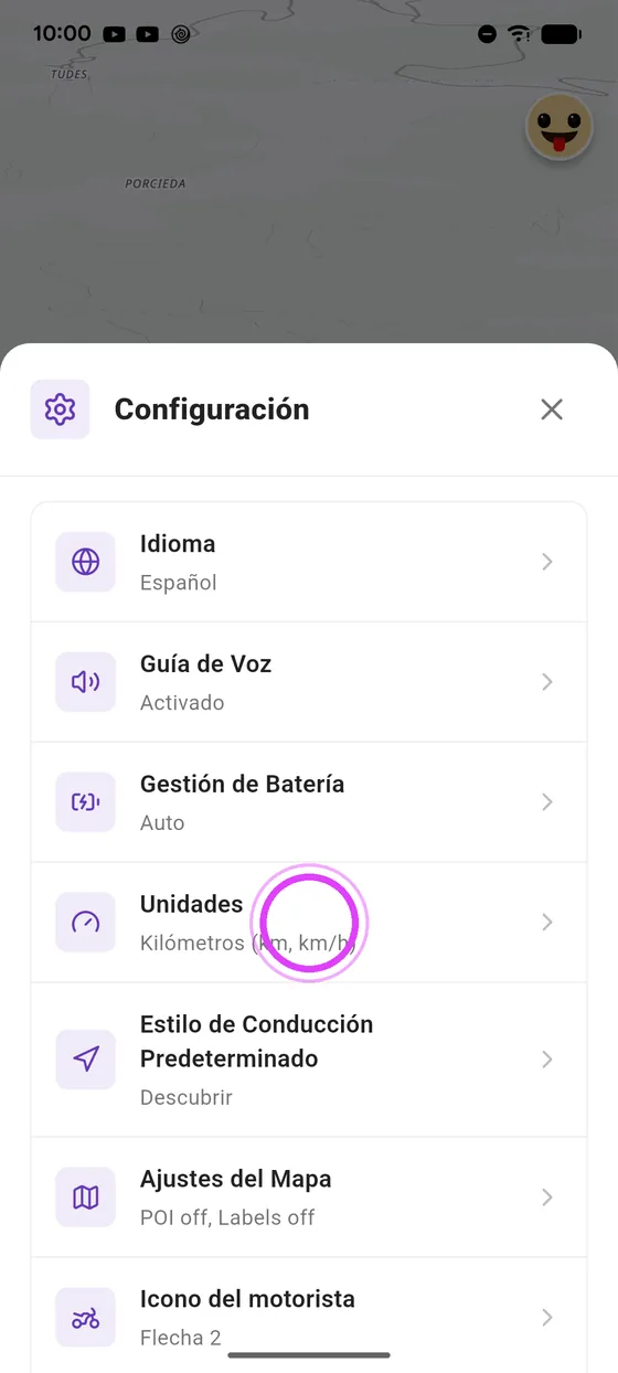 Abre las unidades