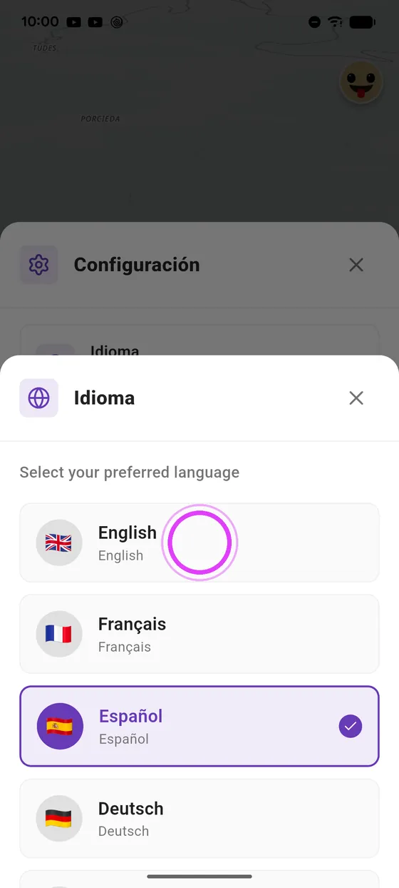 Elige tu idioma