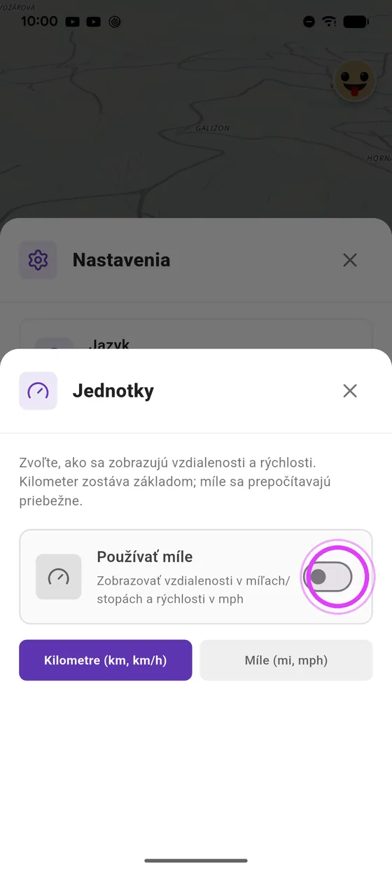 Prepni na míle