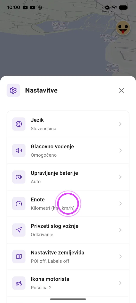 Odpri enote