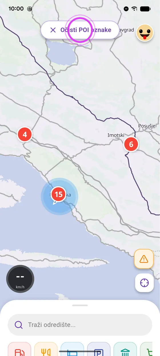 Očisti kartu