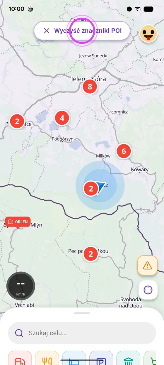 Wyczyść mapę