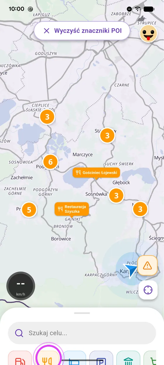 Restauracje, hotele, parkingi