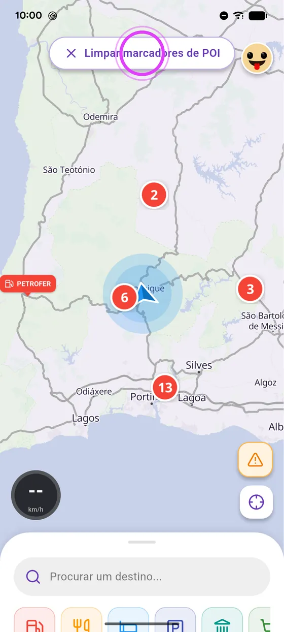 Limpa o mapa