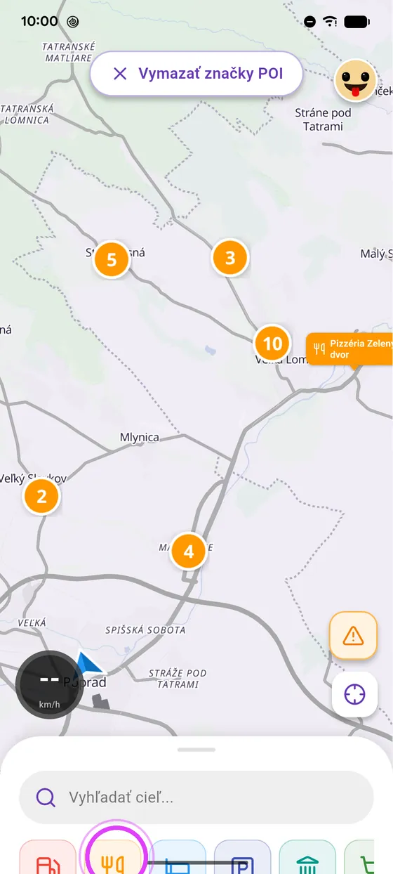 Reštaurácie, hotely, parkoviská