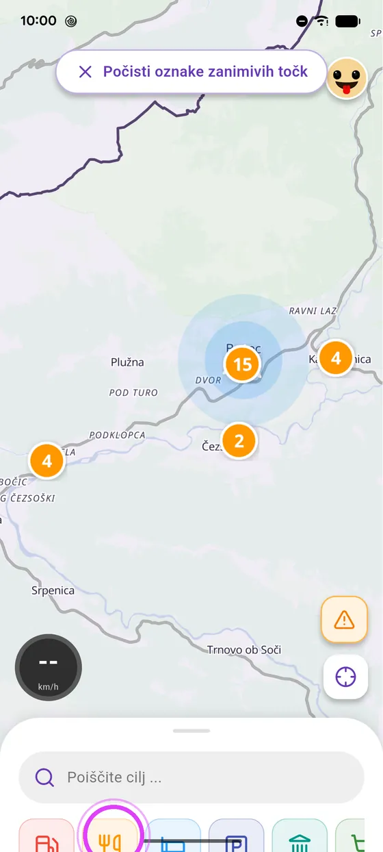Restavracije, hoteli, parkirišča