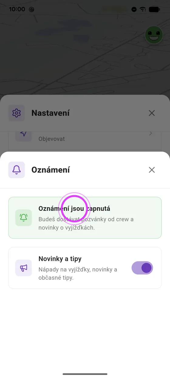 Zelená: vše zapnuto