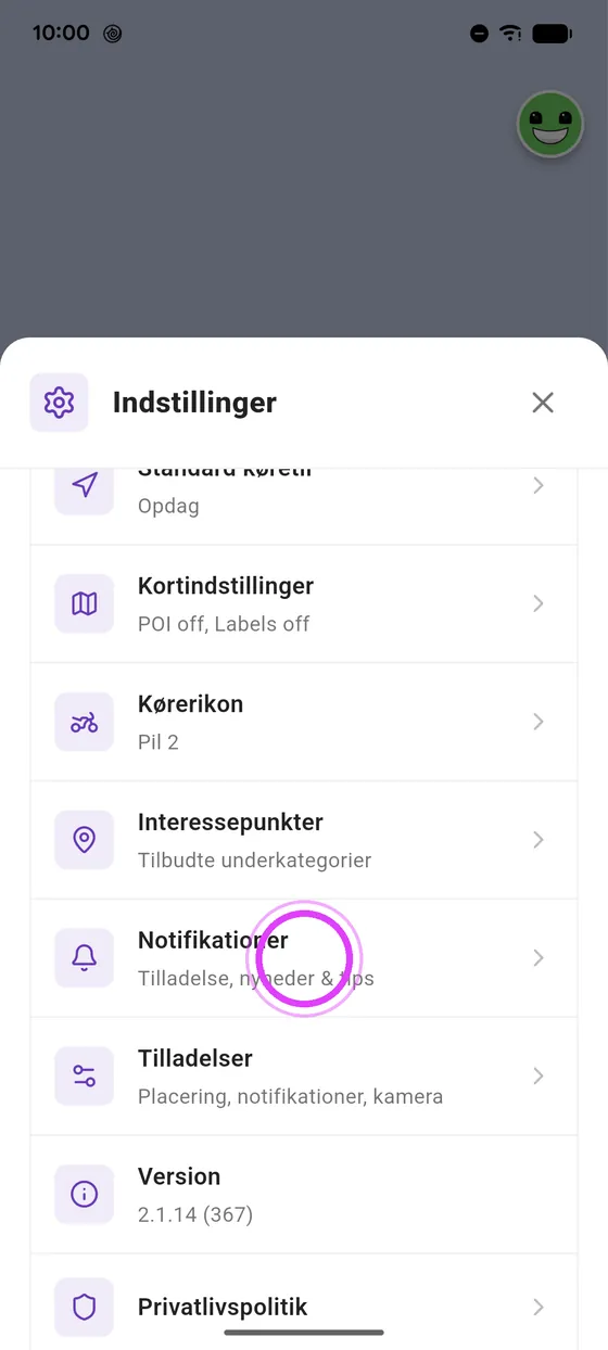 Åbn Notifikationer
