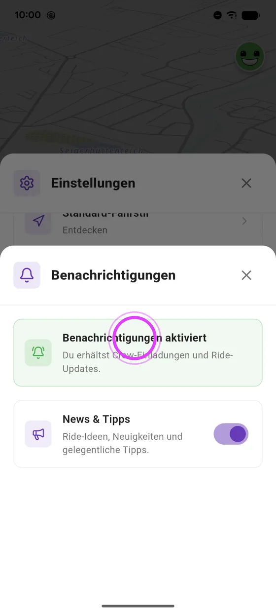 Grün: alles aktiv