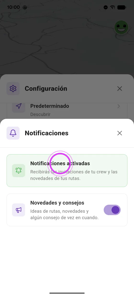 Verde: todo listo