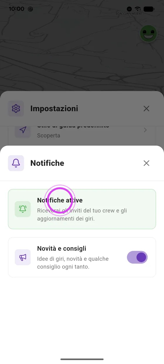 Verde: tutto attivo