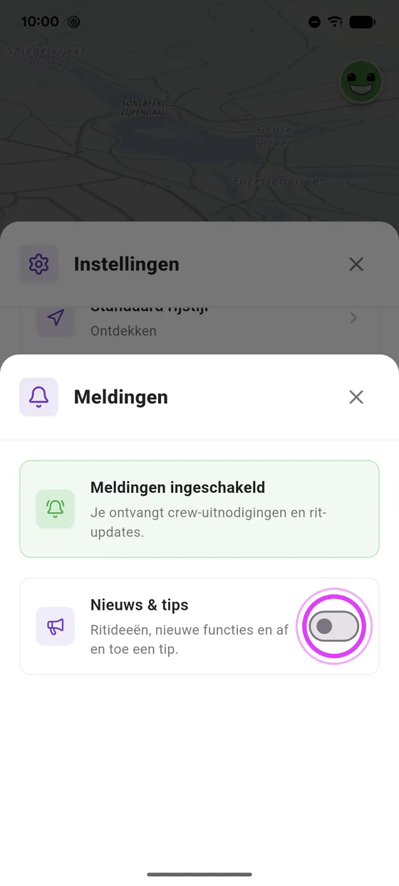 Je crew komt door