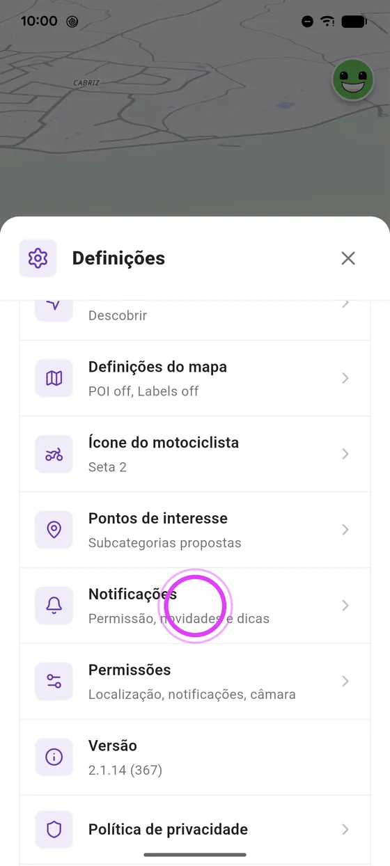 Abre Notificações