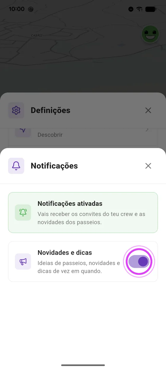 Desativa Novidades