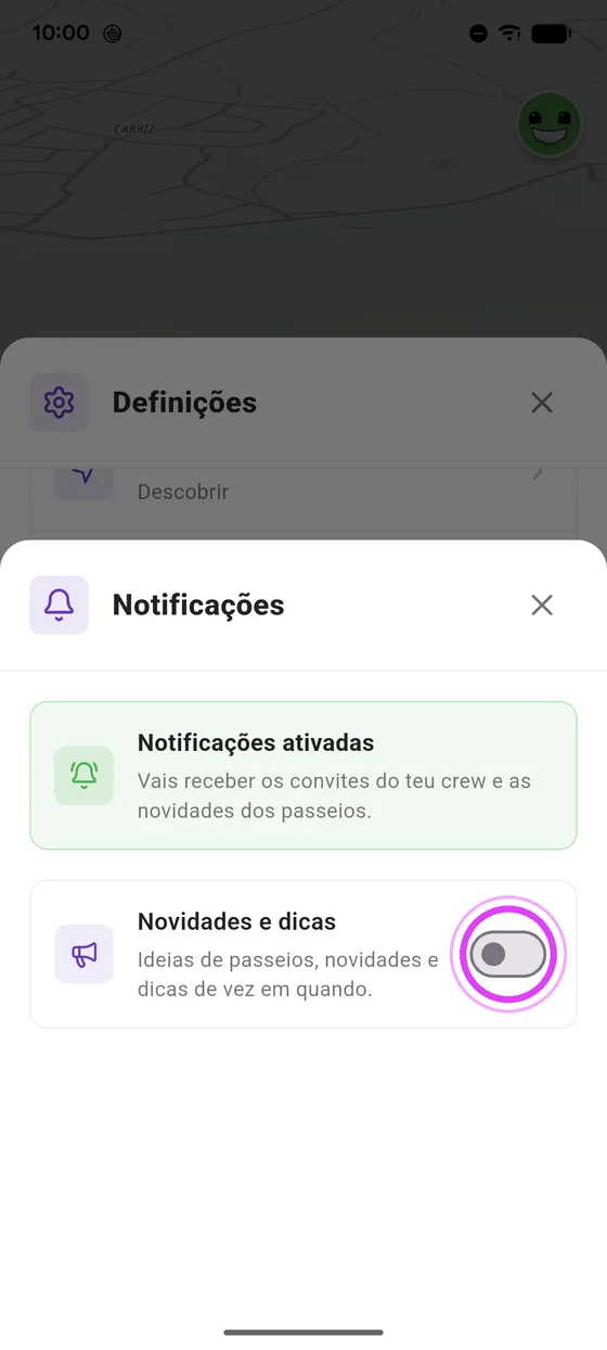 O crew chega sempre