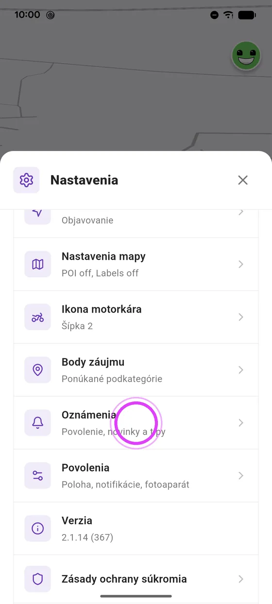 Otvor Oznámenia
