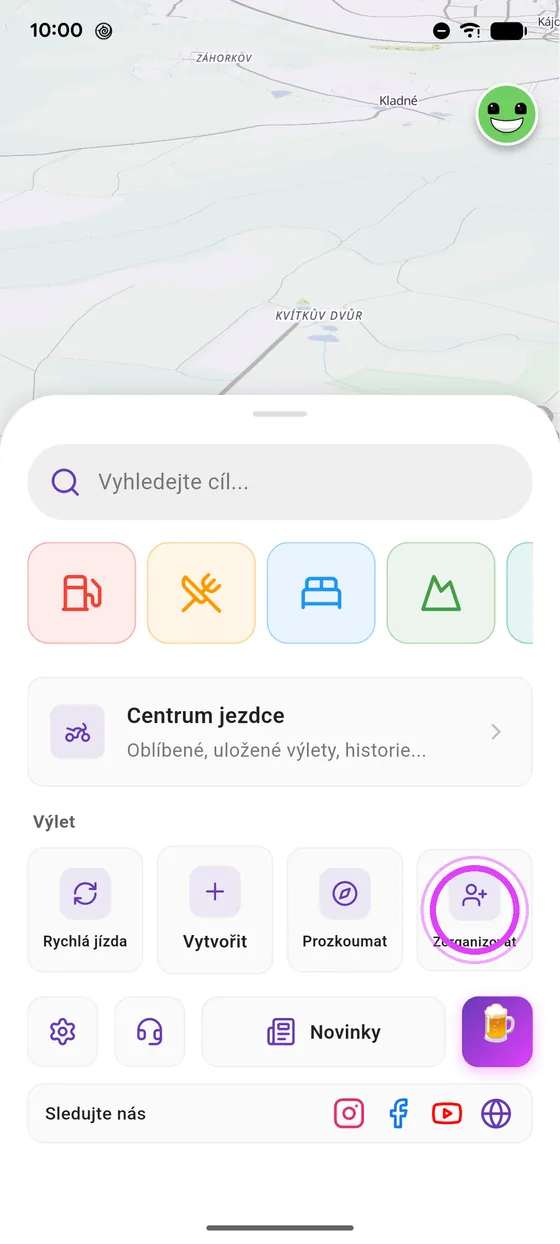 Klepni na Zorganizovat