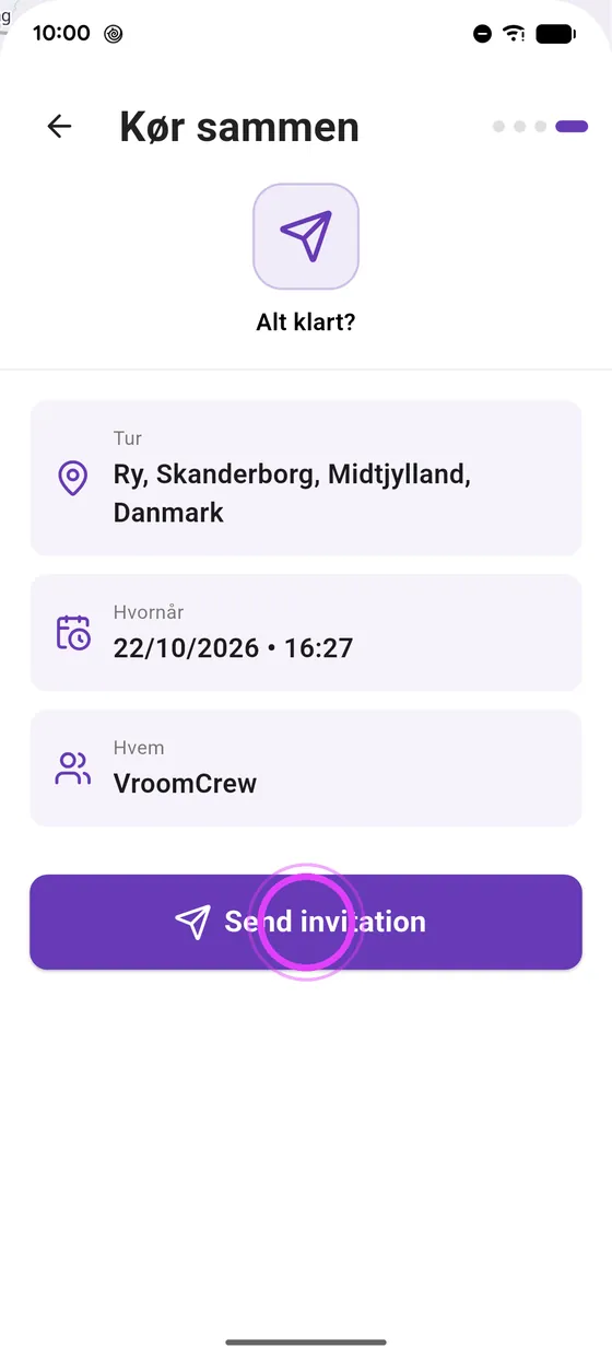 Send invitationen