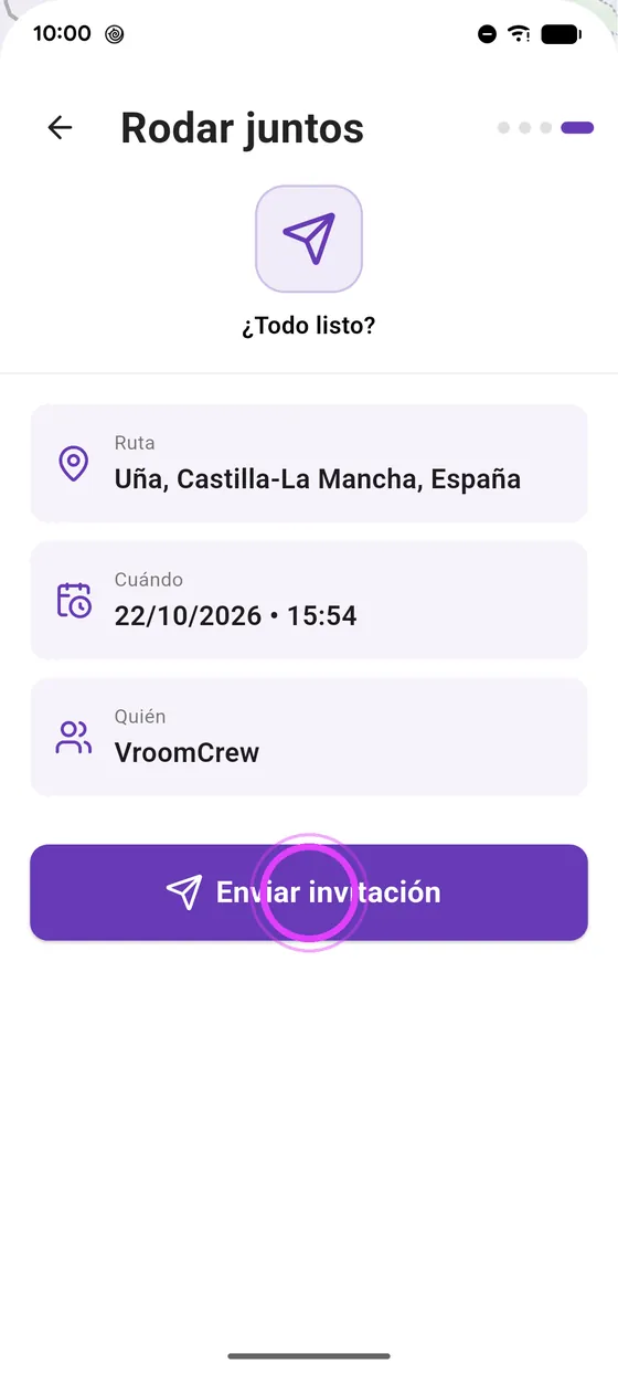 Envía la invitación