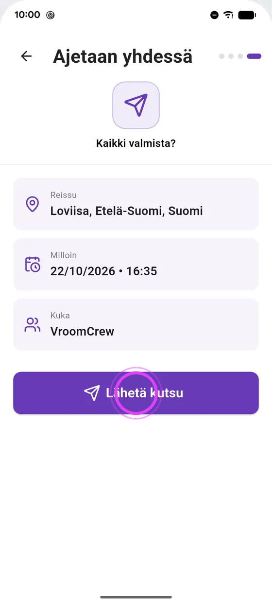 Lähetä kutsu