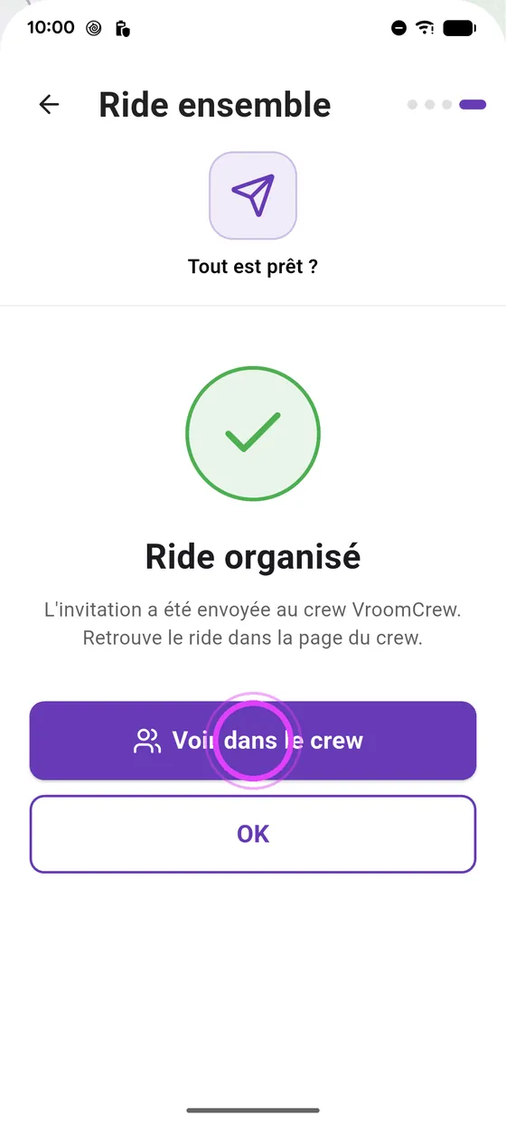 Tout le crew est prévenu