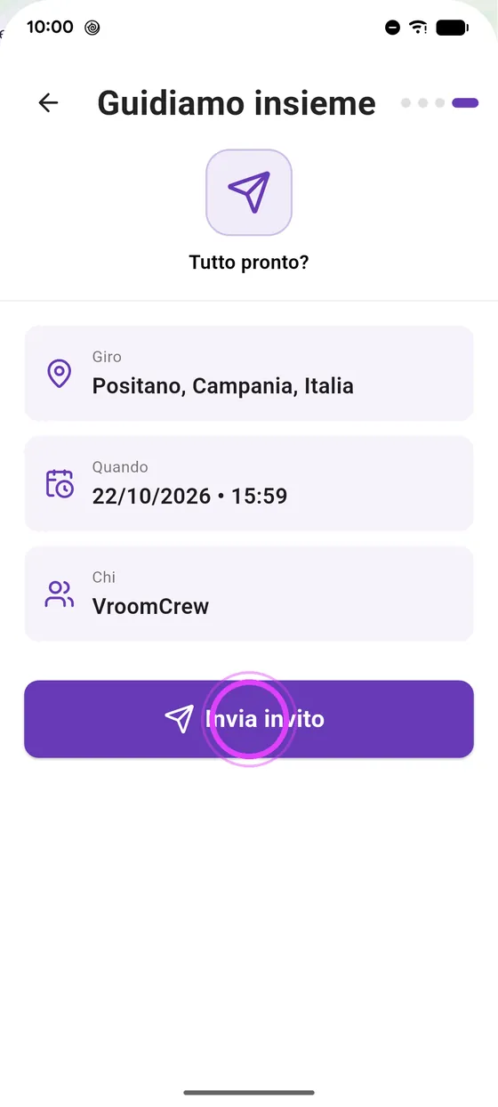 Invia l'invito