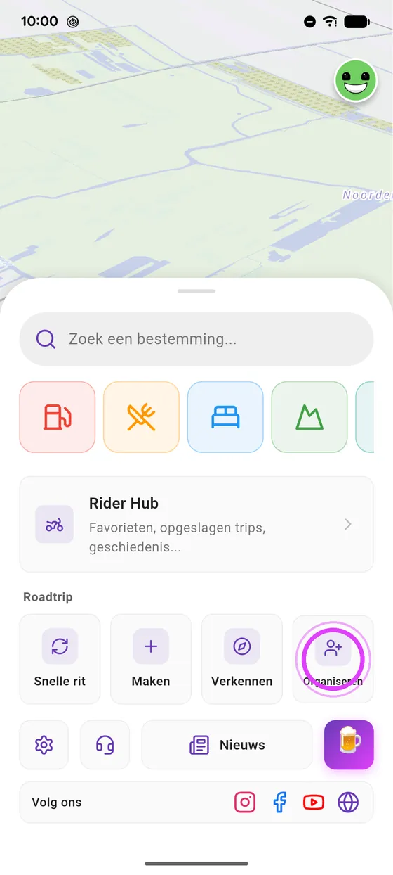 Tik op Organiseren