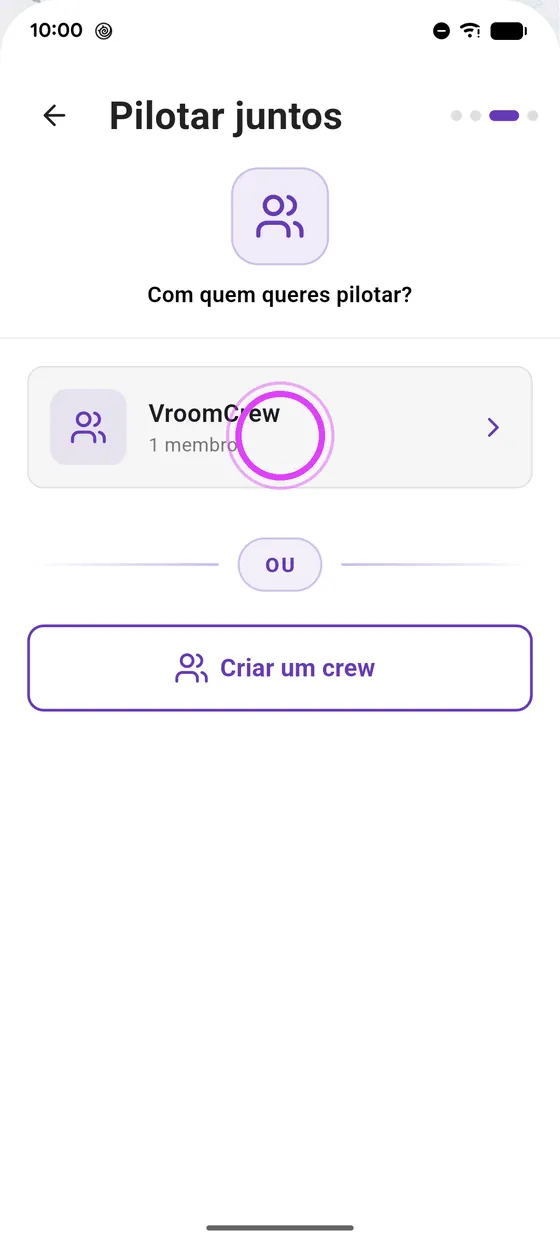 Com quem?