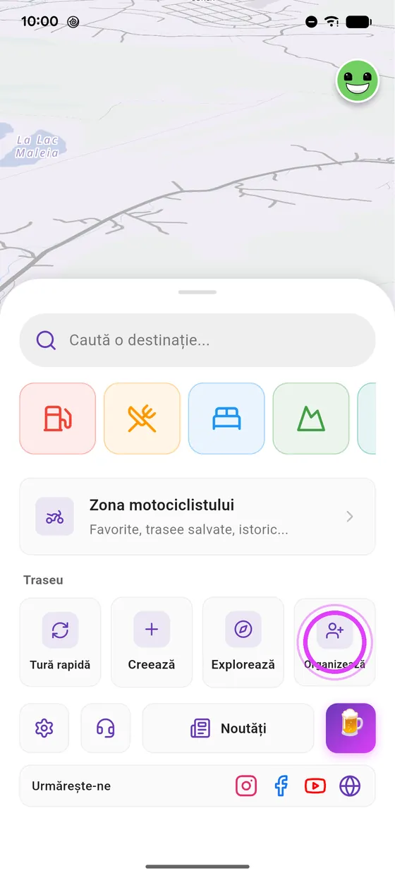 Atinge Organizează