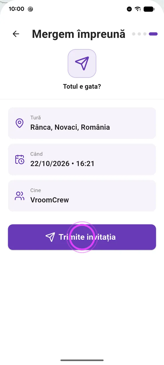 Trimite invitația