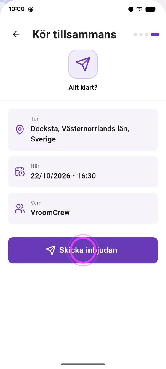 Skicka inbjudan
